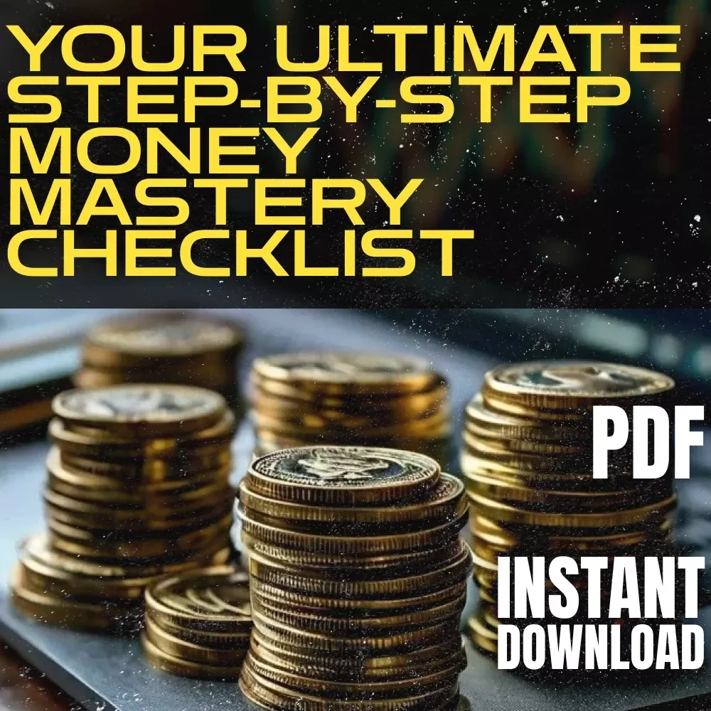 Your Ultimate Step-by-Step Money Mastery Checklist | Digital Download for How to Make a Budget That Actually Works for You
