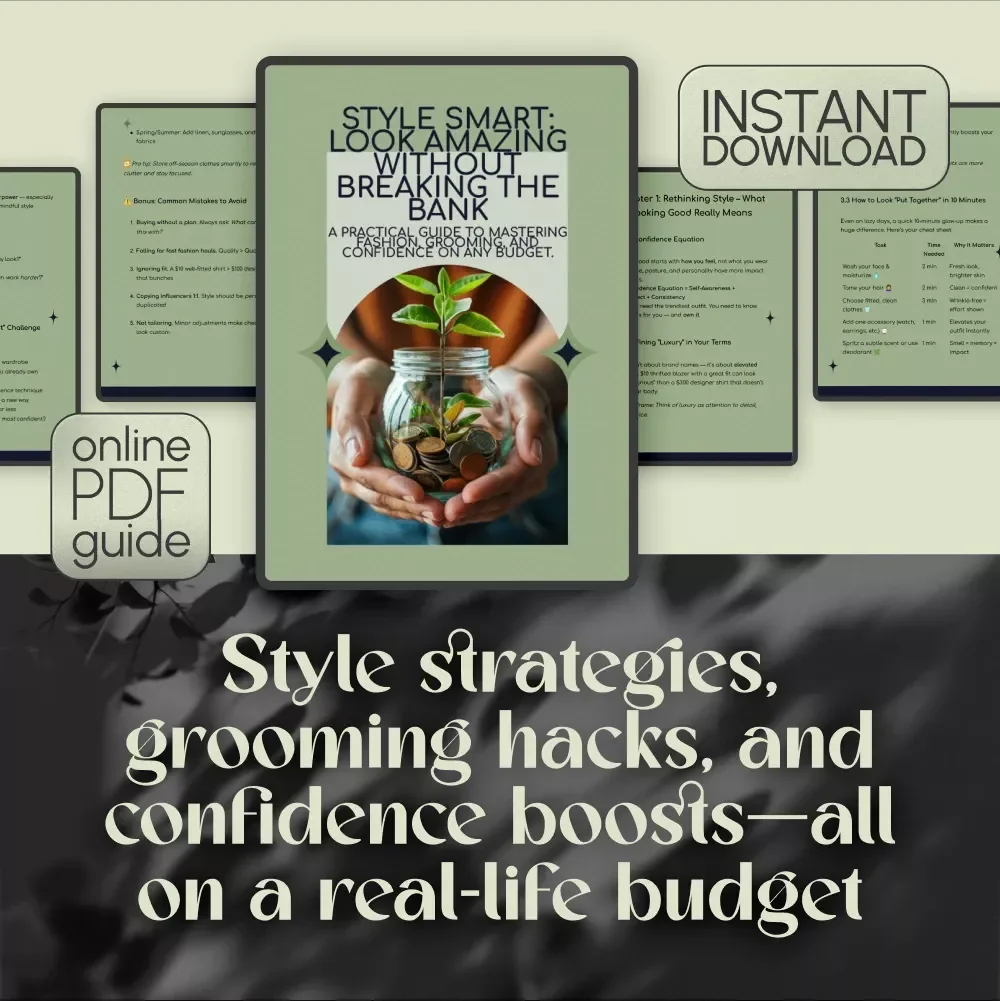 Style Smart: Look Amazing Without Breaking the Bank – Digital Guide on How to Look Good on a Budget, Capsule Wardrobe, Affordable Grooming & Confidence Boost