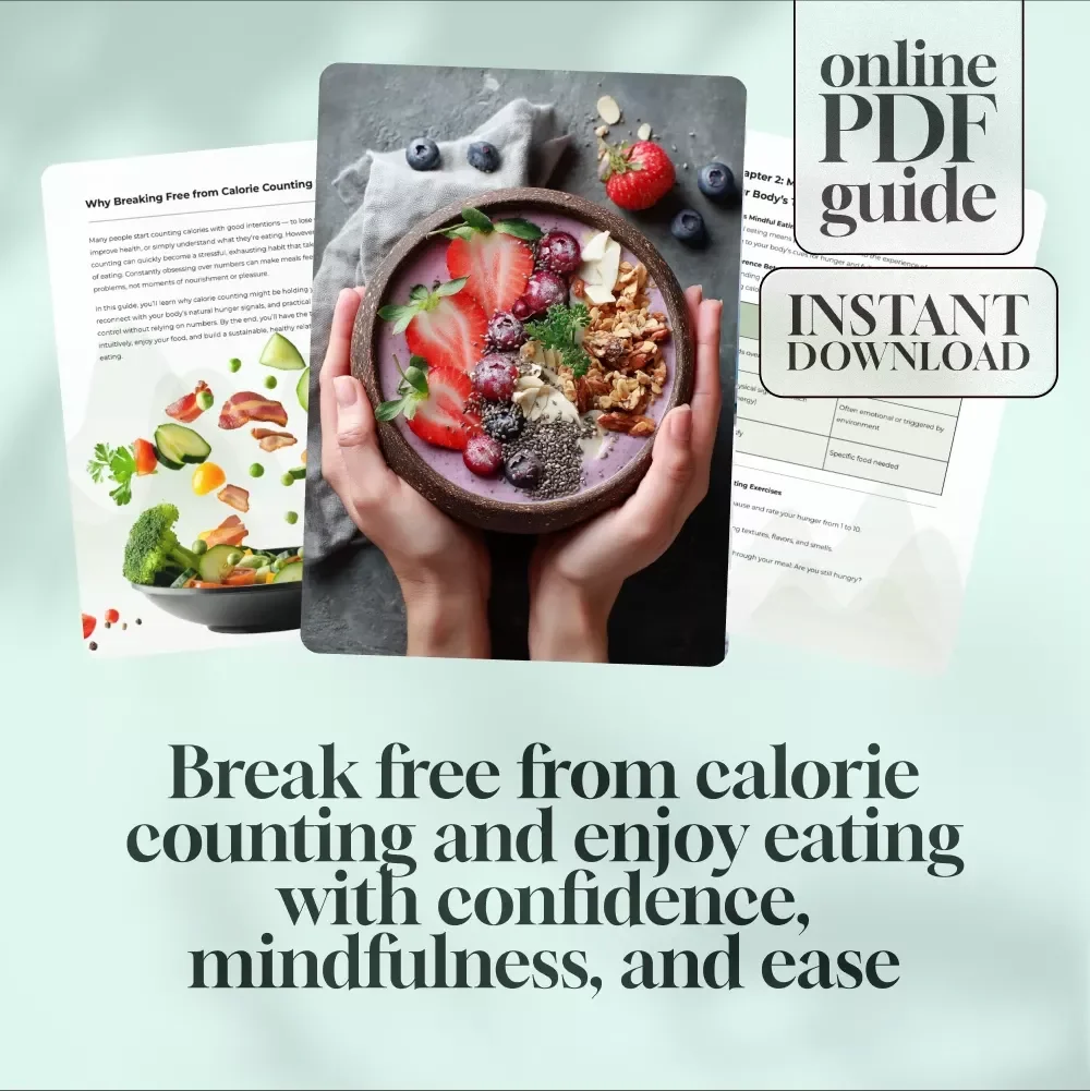Freedom From the Numbers: How to Stop Counting Calories and Enjoy Food Again – Intuitive Eating Guide, Mindful Eating Digital Download, Stop Calorie Tracking eBook