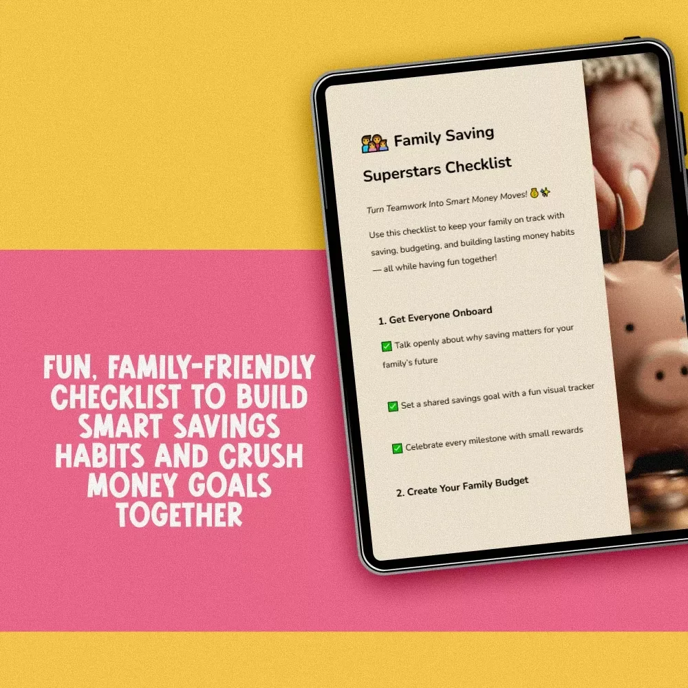 Family Saving Superstars Checklist