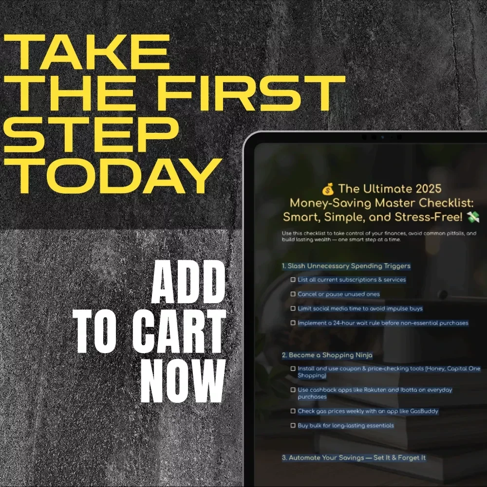The Ultimate 2025 Money-Saving Master Checklist: Smart, Simple, and Stress-Free | How to Save Money in 2025 | Digital Download for Budgeting & Financial Planning