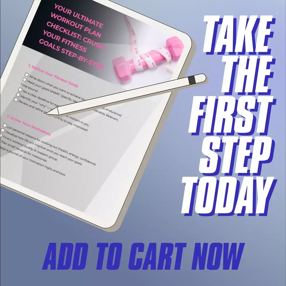 Your Ultimate Workout Plan Checklist: Crush Your Fitness Goals Step-by-Step | How to Write Your Own Workout Program | Fitness Checklist eBook