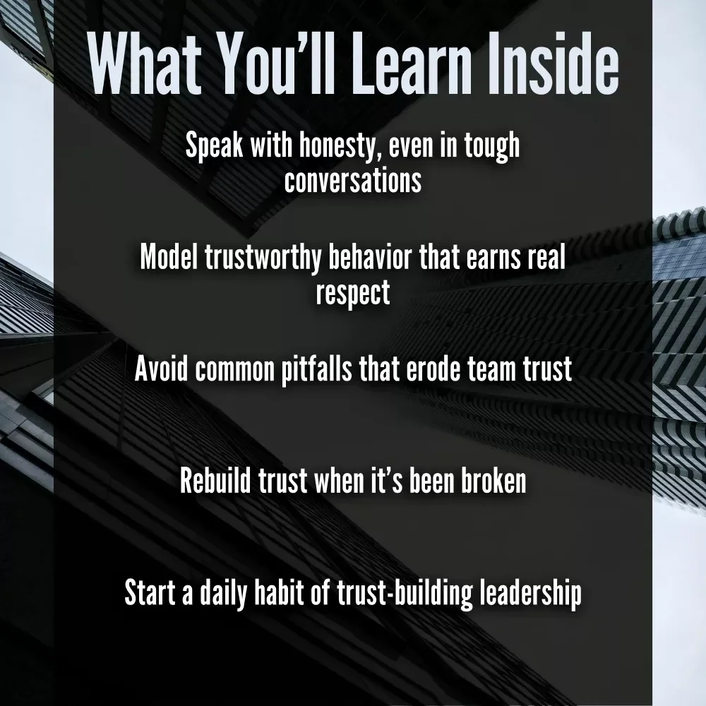 Trust First: The Leader’s Guide to Earning Respect and Inspiring Loyalty | Digital Guide on How to Build Trust as a Leader | Leadership Trust-Building eBook