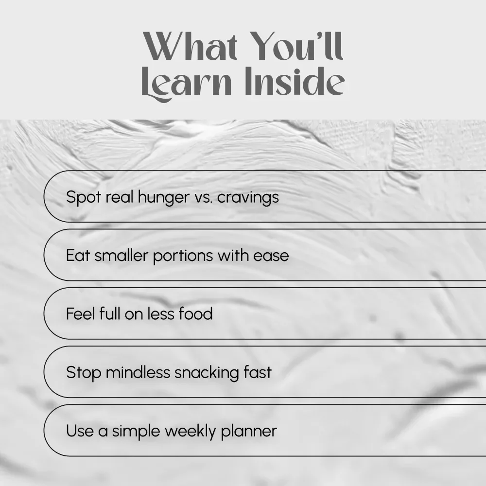 Eat Less, Feel Great: Simple Strategies to Curb Overeating Without Starving Yourself – Digital Guide on How to Eat Less, Mindful Eating Tips & Portion Control Tools