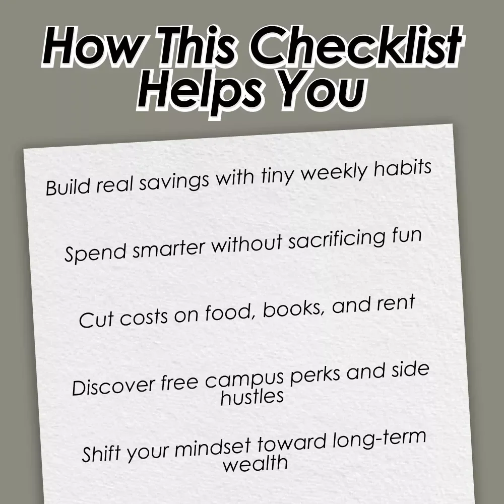 The “Broke But Brilliant” Student Money-Saving Checklist | Digital Download | How Can I Save Money As a Student Printable Guide