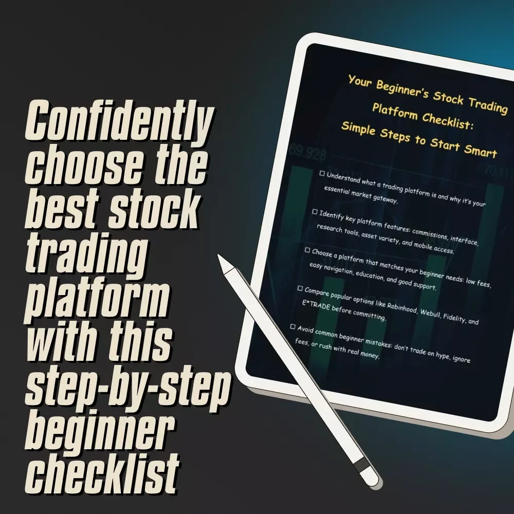 Your Beginner’s Stock Trading Platform Checklist: Simple Steps to Start Smart – Printable PDF for Stock Trading Platforms for Beginners, Digital Download Guide