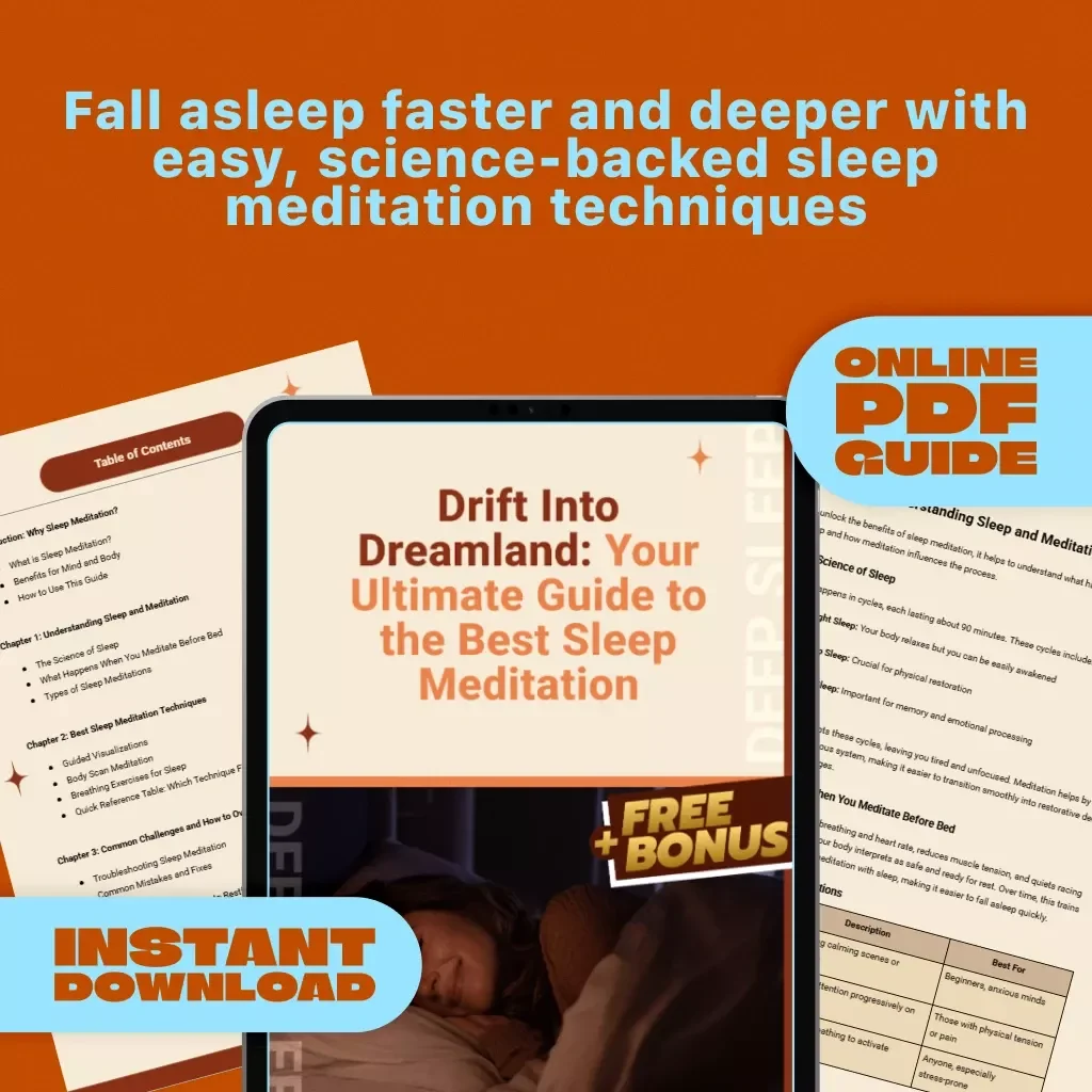 Drift Into Dreamland: Your Ultimate Guide to the Best Sleep Meditation | Sleep Meditation Guide | Bedtime Routine eBook | Digital Download