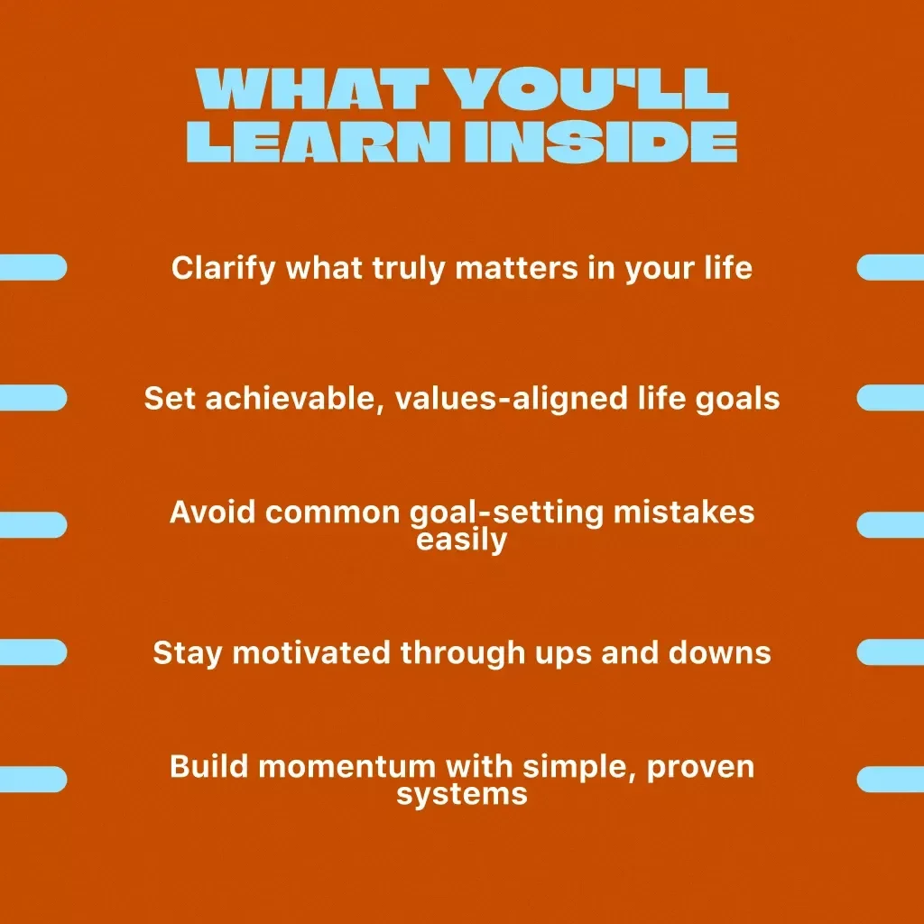 Design Your Life: A Simple Guide to Setting Goals That Actually Matter | Life Goals Planner | Digital Goal Setting Guide eBook | Personal Growth Download