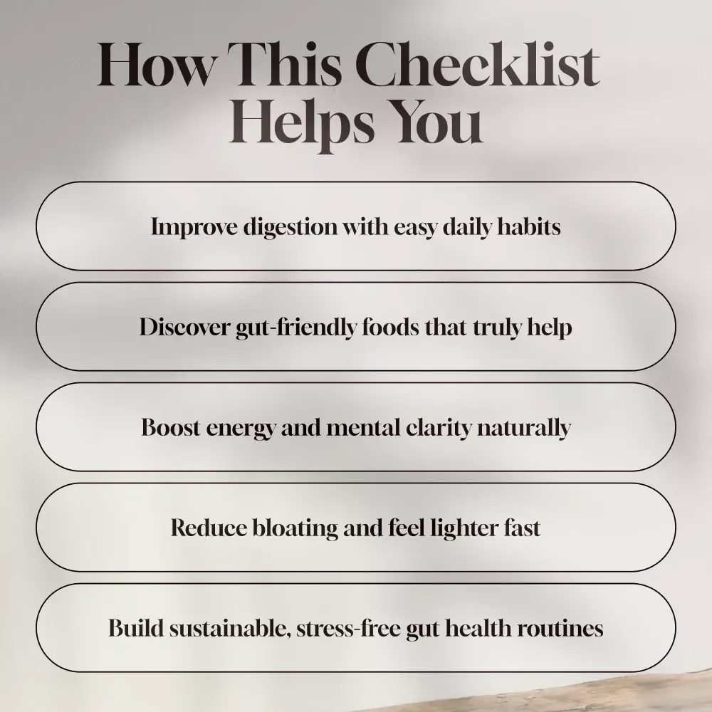 Boost Your Gut Squad: 10 Easy Steps to Supercharge Your Good Bacteria! | Gut Health Checklist | How to Get Healthy Bacteria in Your Gut | Digital Download PDF