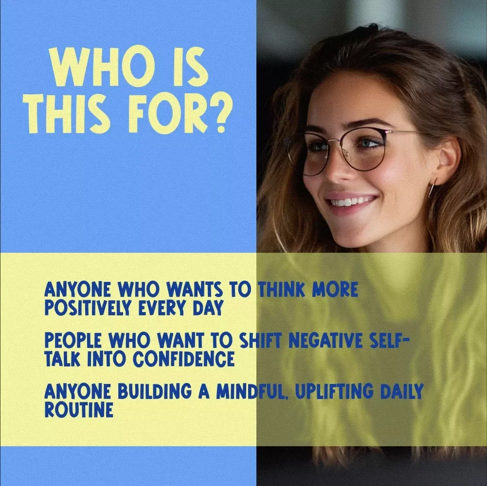 The Power Quote Checklist: 21 Ways to Think Brighter, Live Bolder – Positive and Negative Thinking Quotes Self-Reflection Journal, Affirmation Builder, Printable Mindset Guide
