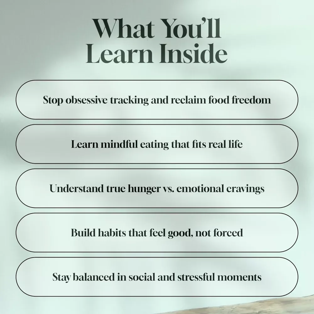 Freedom From the Numbers: How to Stop Counting Calories and Enjoy Food Again – Intuitive Eating Guide, Mindful Eating Digital Download, Stop Calorie Tracking eBook