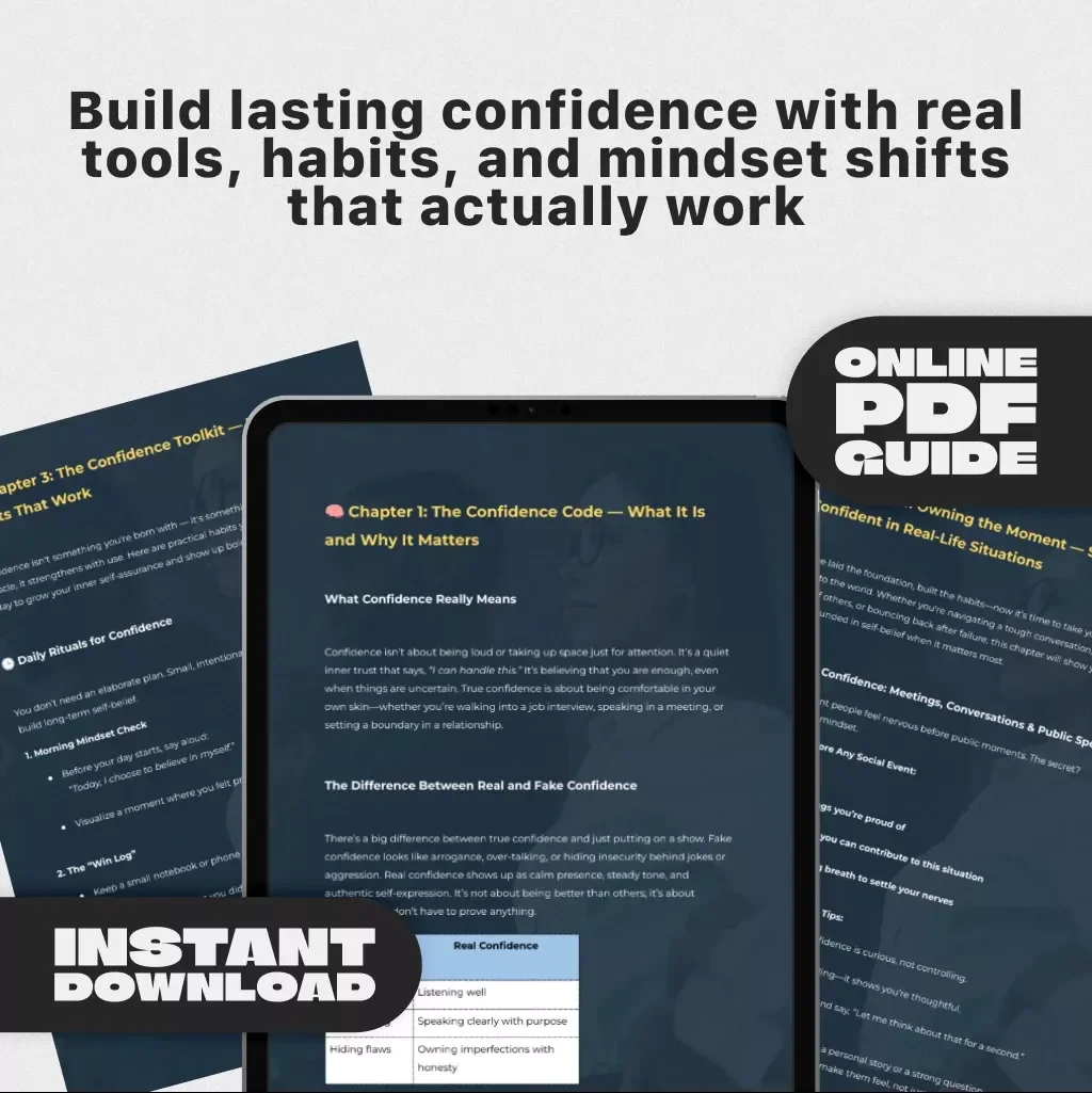 Confident You: The Bold Path to Believing in Yourself – Digital Confidence Guide | Ways to Increase Confidence & Boost Self-Belief