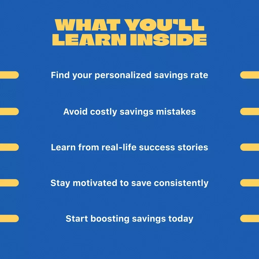 The Smart Saver’s Blueprint: How Much of Your Income Should You Really Save | Personal Finance Guide | Savings Rate Calculator | Budgeting eBook