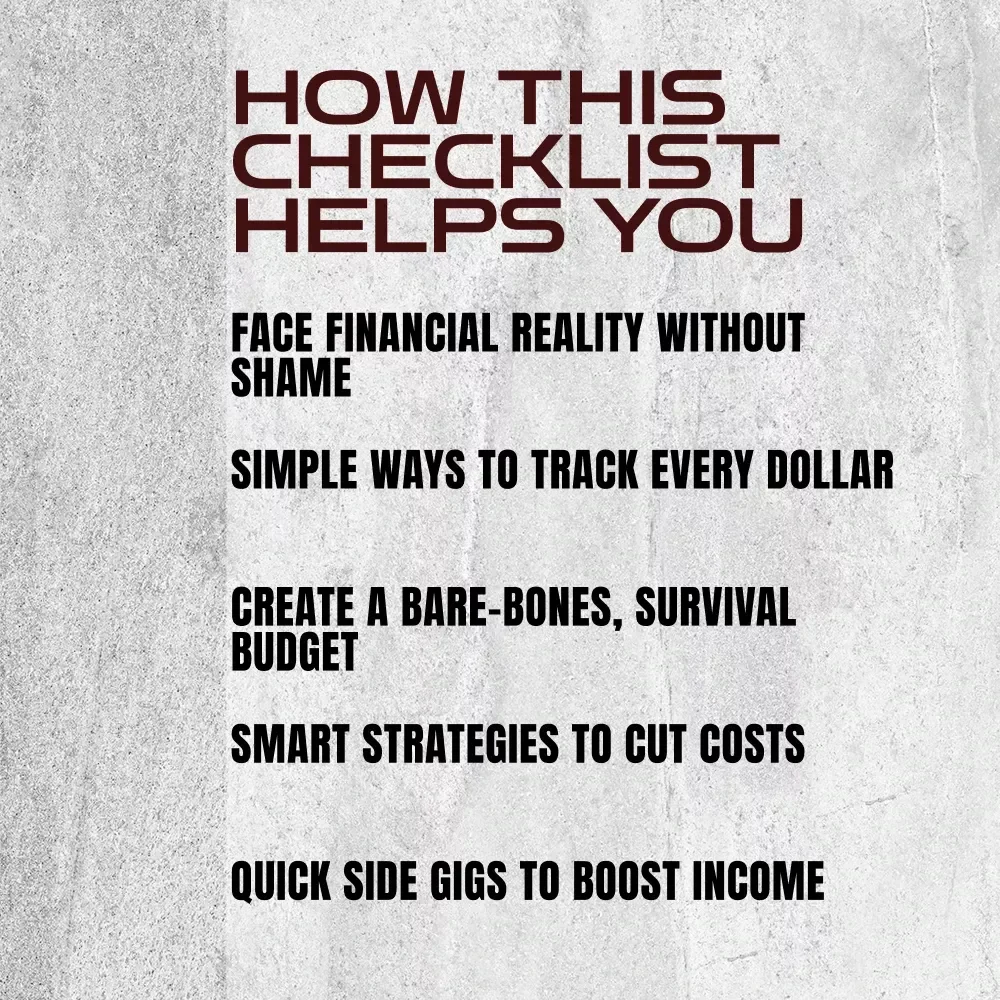 Budgeting When You’re Broke: Your No-Nonsense Action Checklist | How to Budget When You’re Broke | Printable Budget Checklist for Beginners