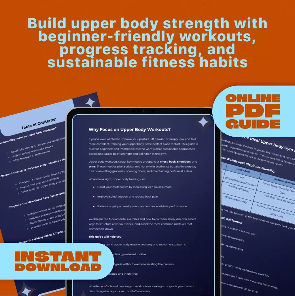 Stronger Every Rep: A Beginner-Friendly Guide to Upper Body Gym Workouts — Complete Upper Body Workout Routine Gym for Beginners