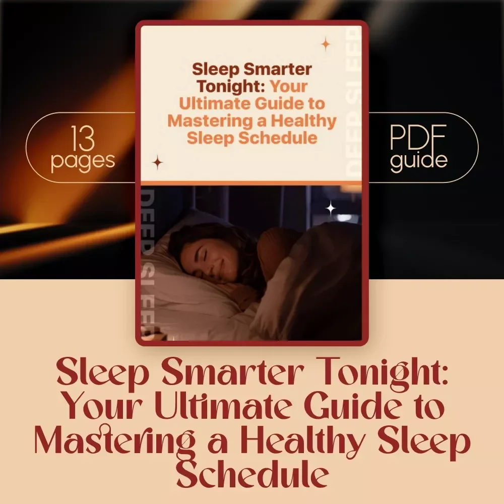 Sleep Smarter Tonight: Your Ultimate Guide to Mastering a Healthy Sleep Schedule | Digital Guide on How to Improve Your Sleep Schedule | eBook PDF for Better Rest