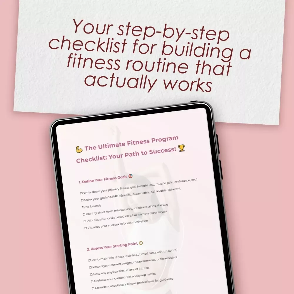 The Ultimate Fitness Program Checklist: Your Path to Success | How to Design a Fitness Program | Printable Health & Wellness Guide