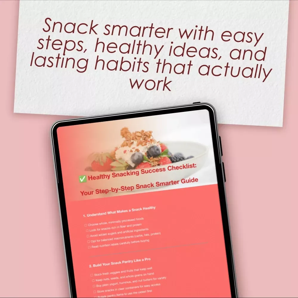 Healthy Snacking Success Checklist: Your Step-by-Step Snack Smarter Guide – Digital Healthy Snack List, Printable Nutrition Habit Tracker