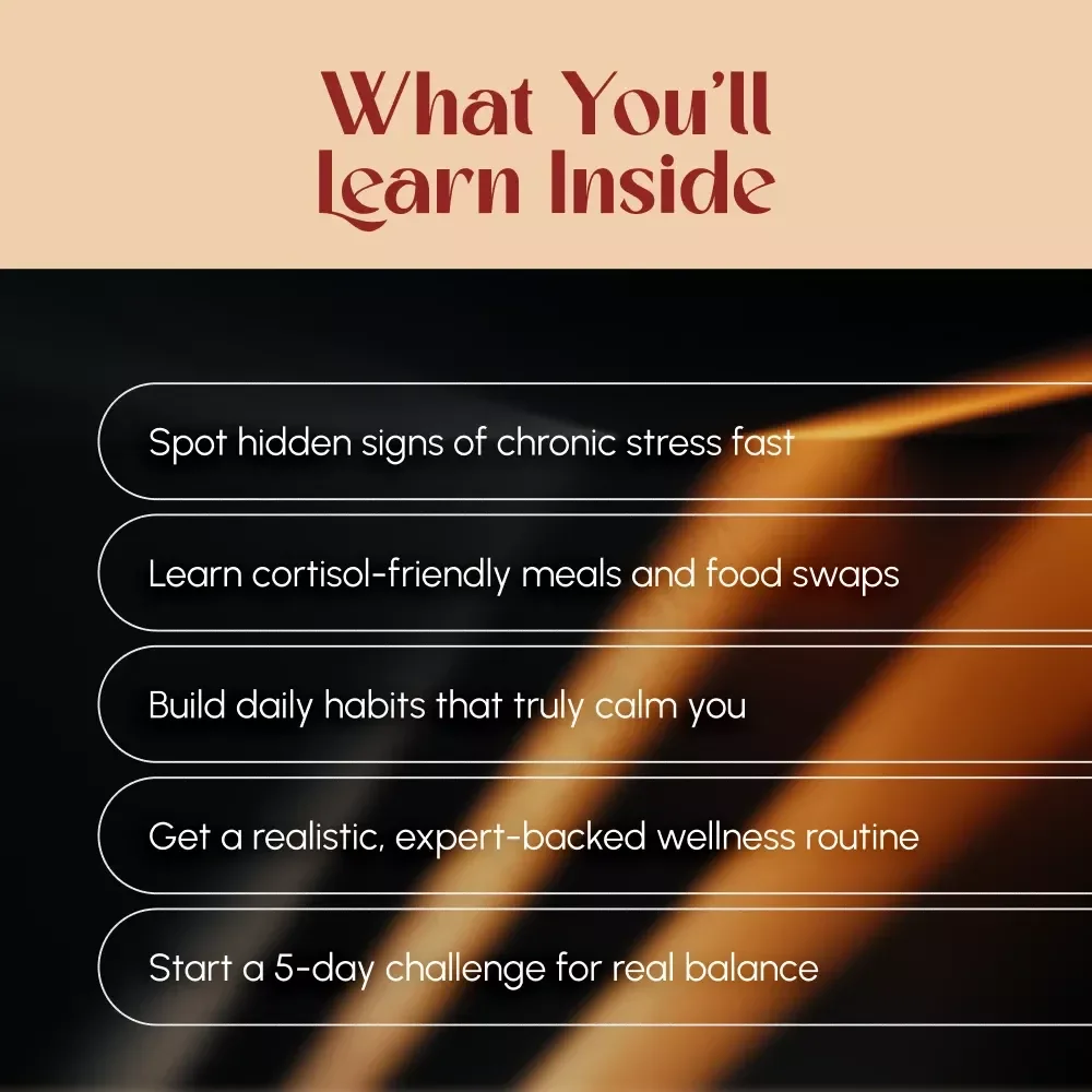 Calm in Control: Your Practical Guide to Lowering Cortisol & Taking Back Your Peace | Digital Download for Cortisol Reduction, Stress Relief & Wellness