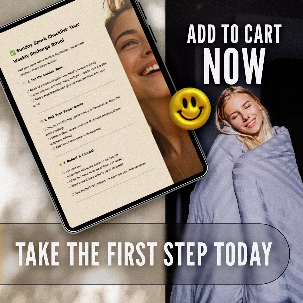 Sunday Spark Checklist: Your Weekly Recharge Ritual | Digital Sunday Motivation Quotes Guide & Checklist for Intentional Living