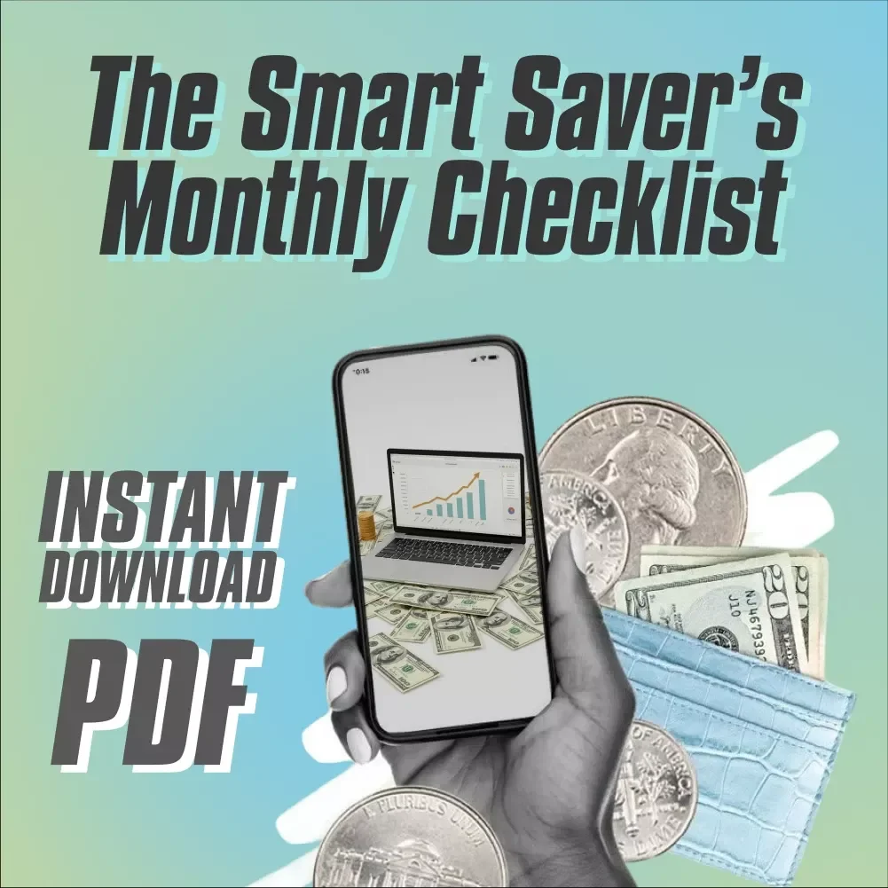 The Smart Saver’s Monthly Checklist | How Much to Put in Savings Per Month | Budgeting & Financial Planning PDF