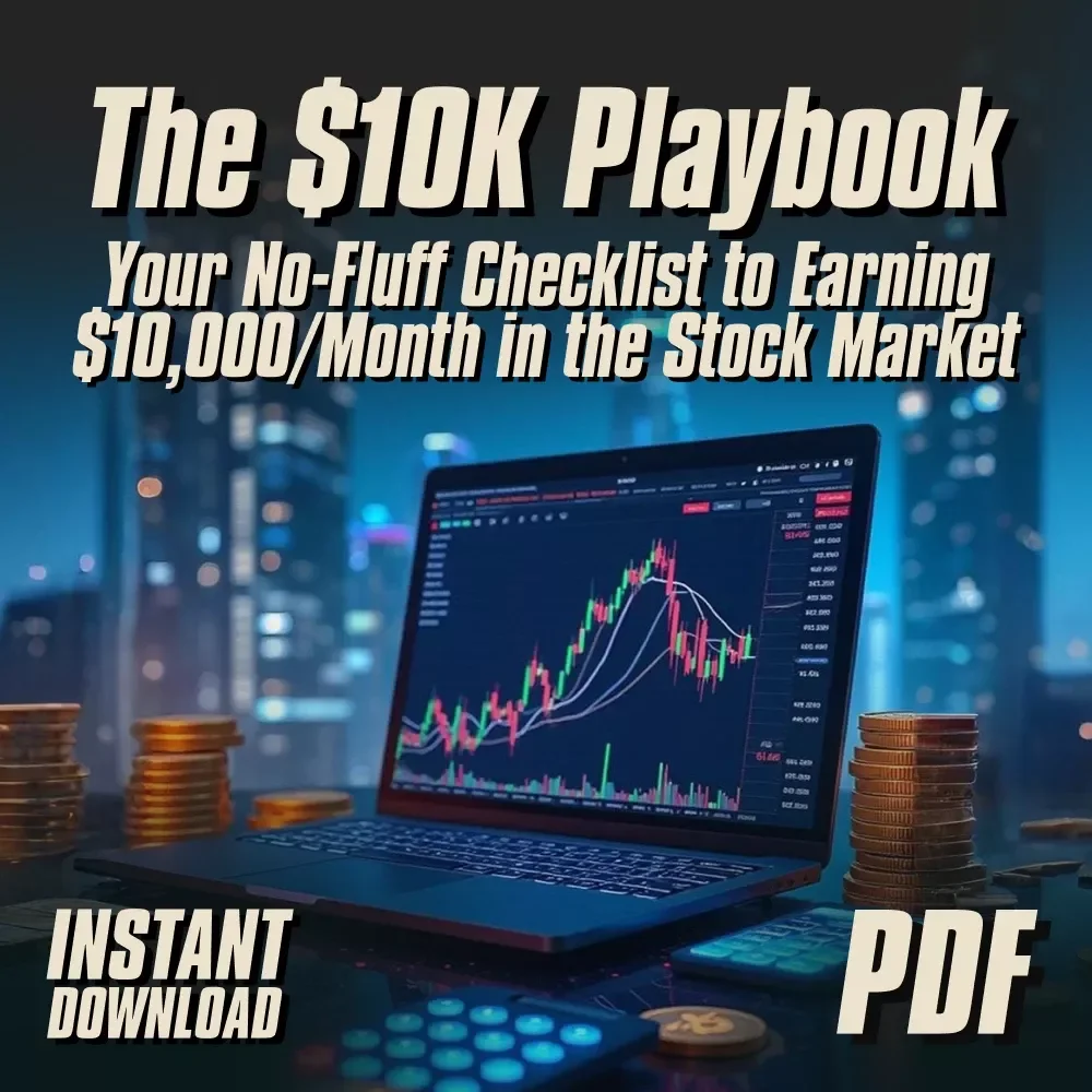 The $10K Playbook: Your No-Fluff Checklist to Earning $10,000/Month in the Stock Market | How to Earn $10000 Per Month in Stock Market Guide & Digital Checklist