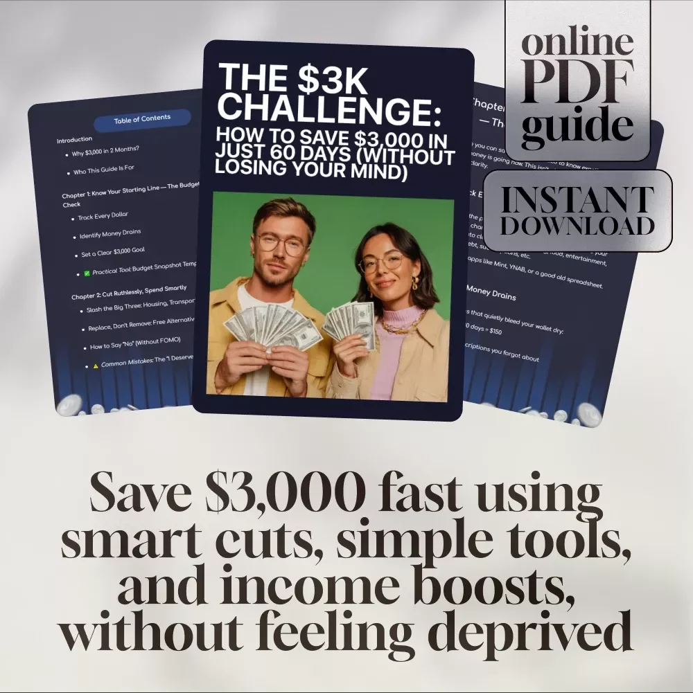 The $3K Challenge: How to Save $3,000 in Just 60 Days (Without Losing Your Mind) | Budget Guide | Save Money Fast | How to Save 3000 in 2 Months
