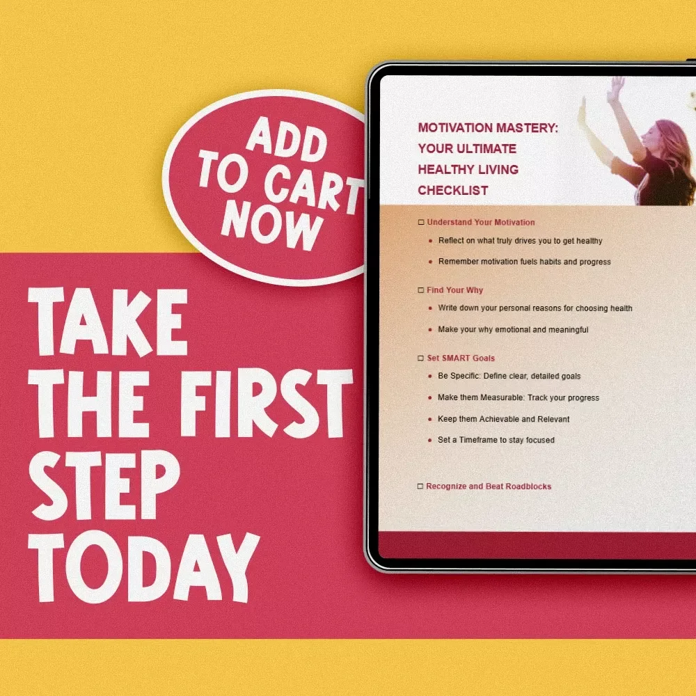 Motivation Mastery: Your Ultimate Healthy Living Checklist – Digital Download | How to Get Motivated to Get Healthy Guide