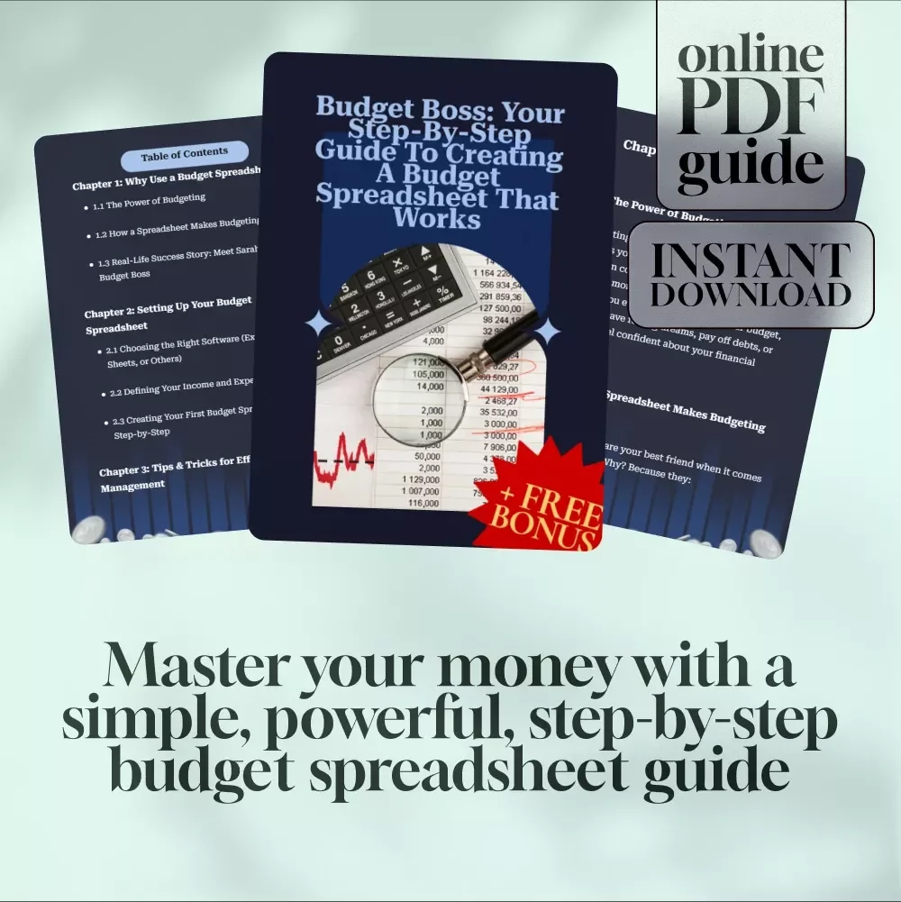 Budget Boss: Your Step-by-Step Guide to Creating a Budget Spreadsheet That Works | How to Set Up a Budget Spreadsheet | Digital Budgeting Guide