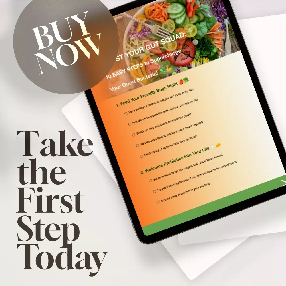 Boost Your Gut Squad: 10 Easy Steps to Supercharge Your Good Bacteria! | Gut Health Checklist | How to Get Healthy Bacteria in Your Gut | Digital Download PDF