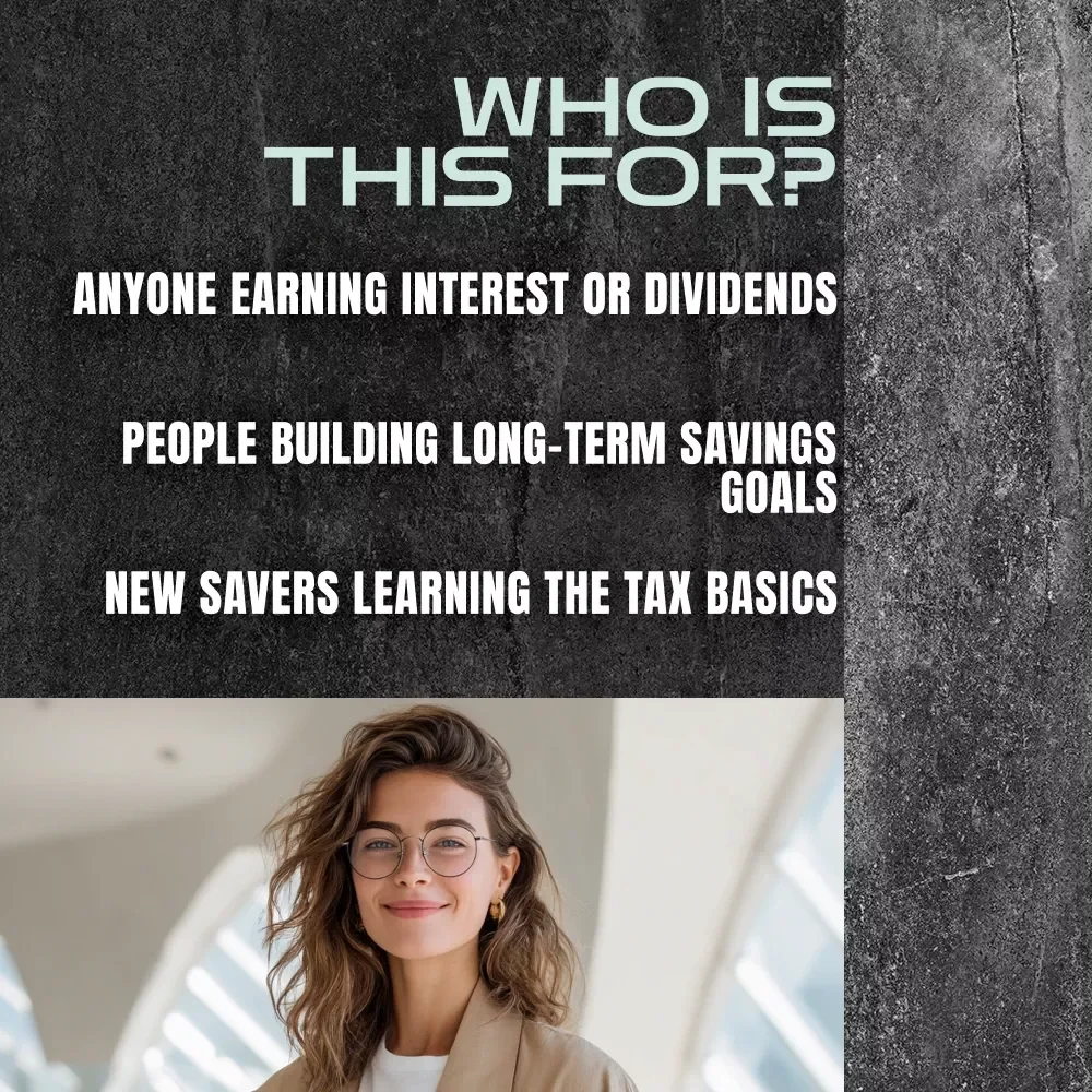 Tax-Savvy Savings Checklist | How to Pay Tax on Savings | Digital Download for Simple Tax Filing
