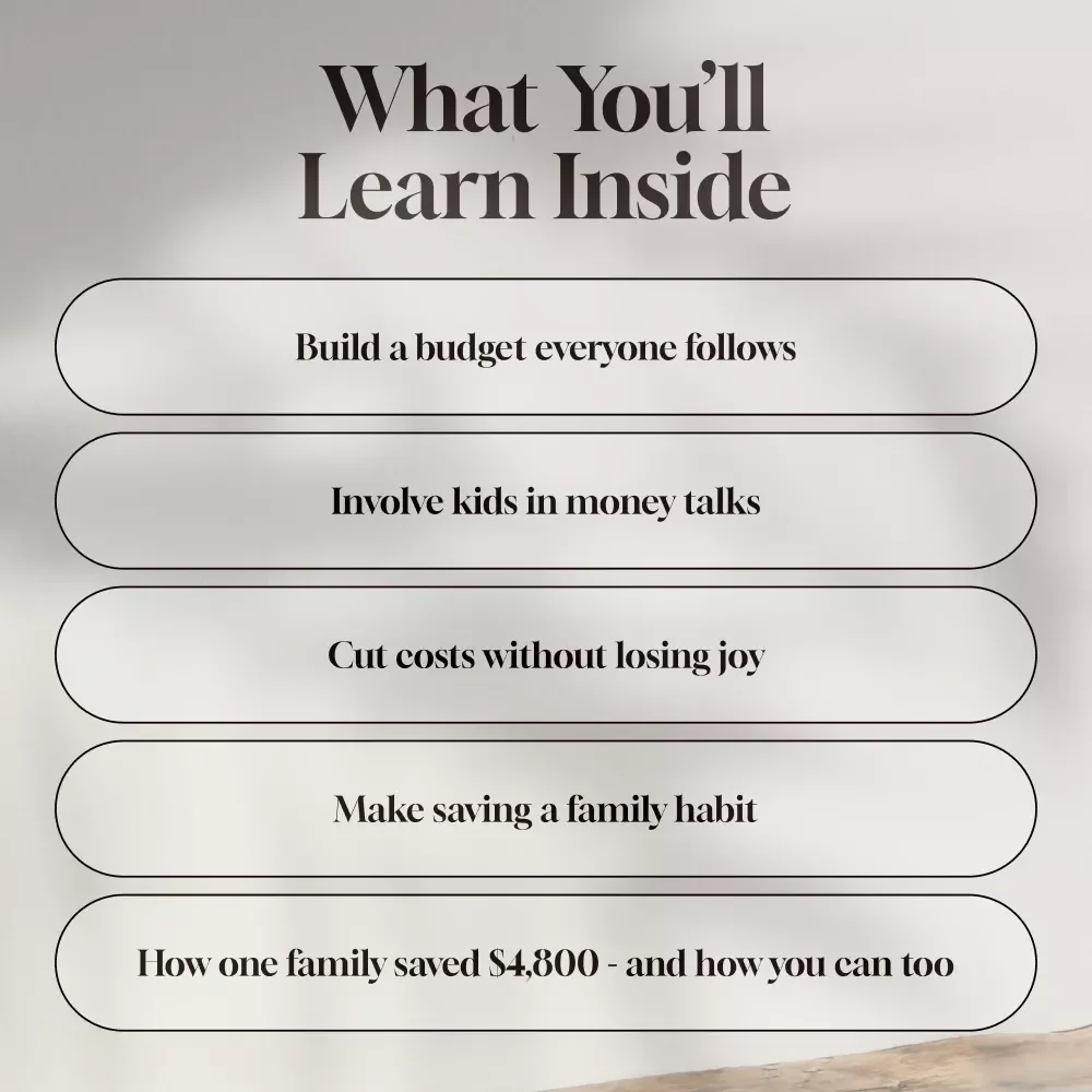 Smart Families, Strong Finances: A Real-Life Guide to Saving Money Together | Family Budgeting eBook | Family Saving Money Checklist & Planner PDF