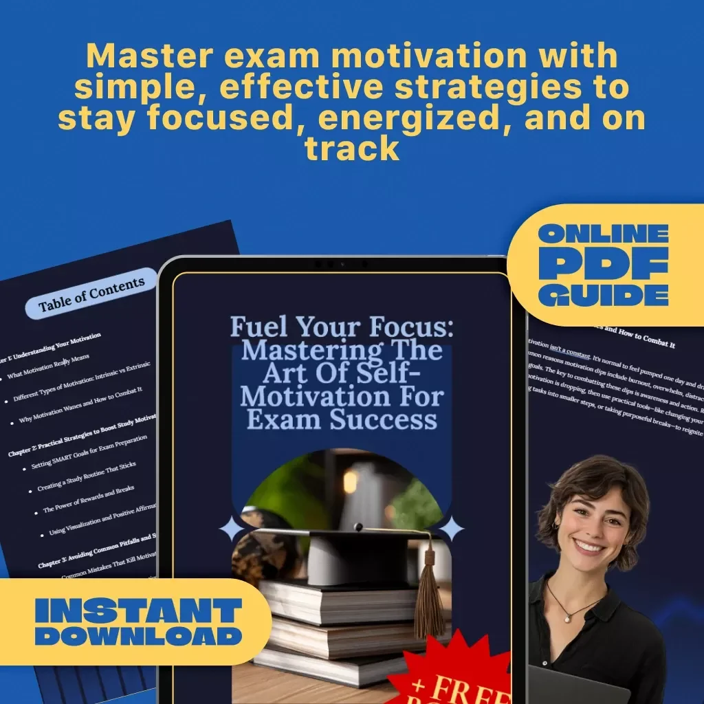 Fuel Your Focus: Mastering the Art of Self-Motivation for Exam Success | Study Motivation Guide | How to Motivate Yourself to Study for Exams eBook