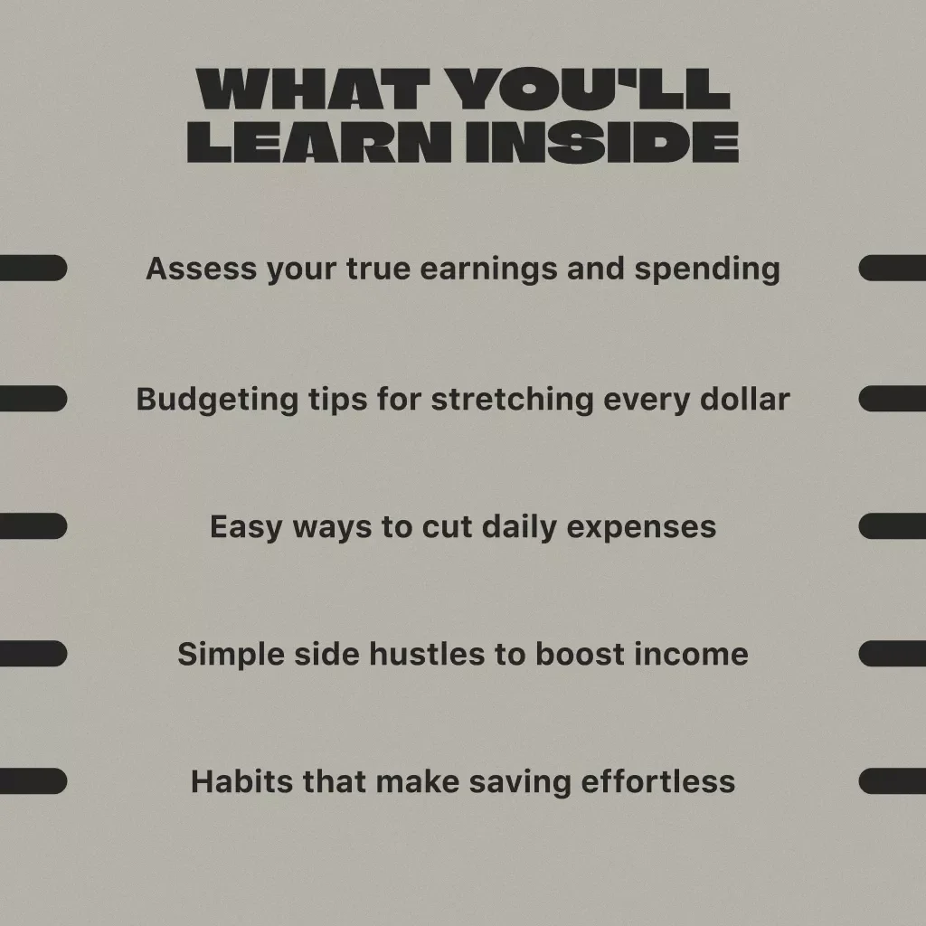 Broke But Building: How to Save Money Fast When You’re Earning Less | Budgeting Guide for Low Income | Digital Download