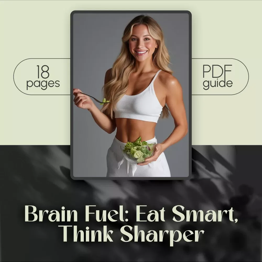 Brain Fuel: Eat Smart, Think Sharper – Food Good for Brain Guide, Brain Nutrition Checklist, Cognitive Boost eBook, Digital Download PDF