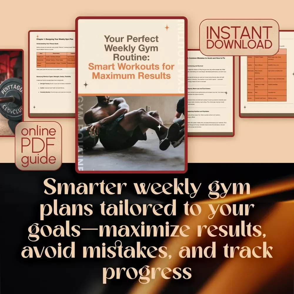 Your Perfect Weekly Gym Routine: Smart Workouts for Maximum Results | Weekly Gym Routine Guide for Fitness Goals & Progress