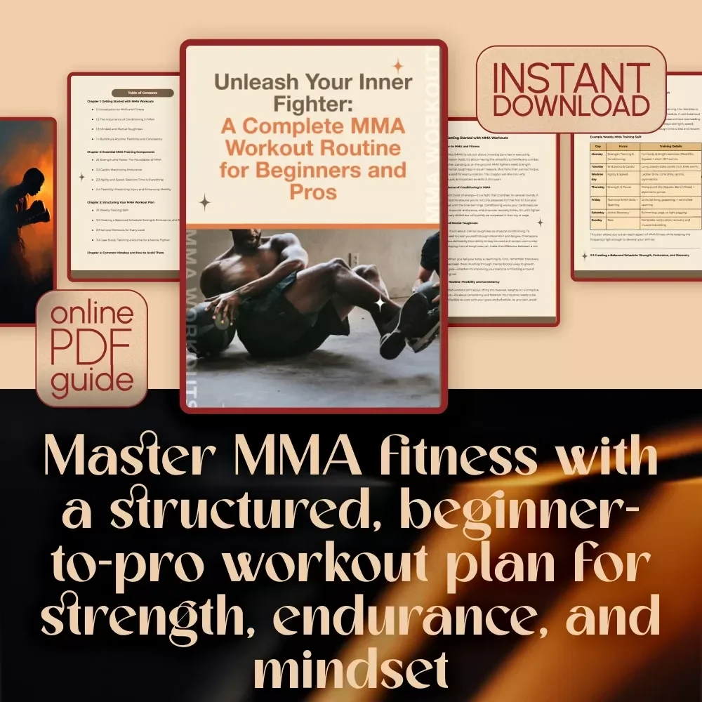 Unleash Your Inner Fighter: A Complete MMA Workout Routine for Beginners and Pros | MMA Workout Routine Digital Guide for Home & Gym Fitness Training
