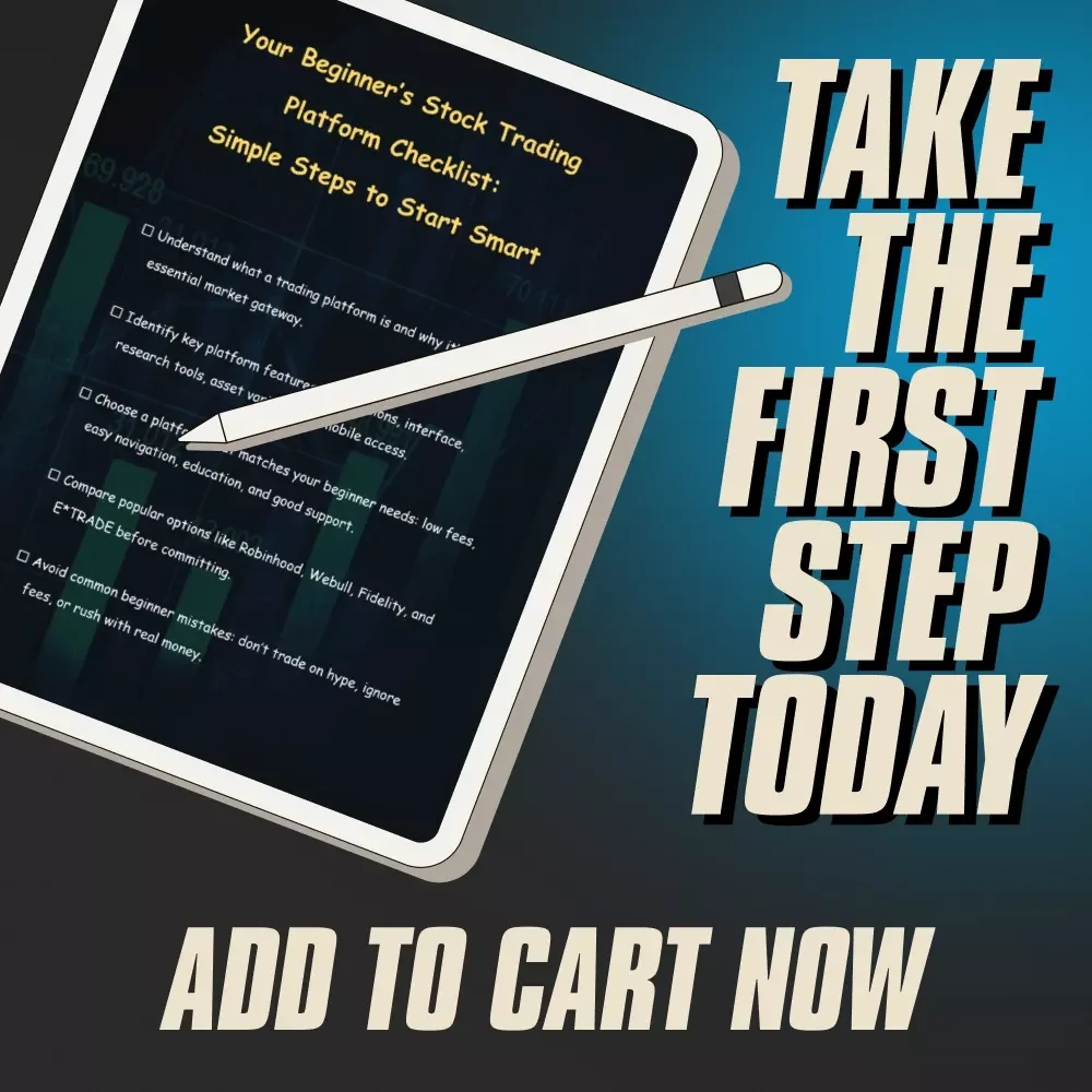 Your Beginner’s Stock Trading Platform Checklist: Simple Steps to Start Smart – Printable PDF for Stock Trading Platforms for Beginners, Digital Download Guide