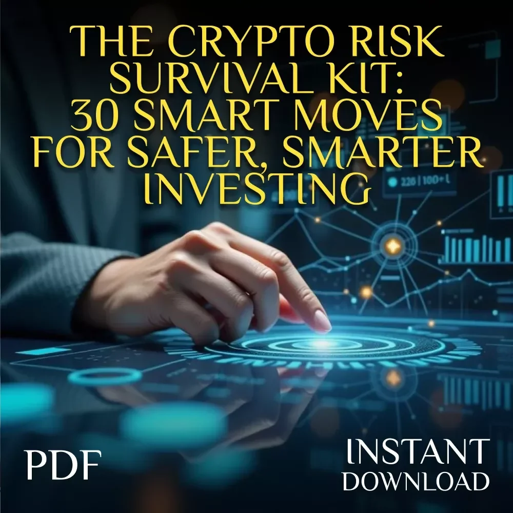 The Crypto Risk Survival Kit: 30 Smart Moves for Safer, Smarter Investing | Cryptocurrency Risk Management Checklist | Digital Download eBook Guide for Crypto Investors