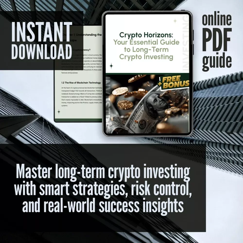 Crypto Horizons: Your Essential Guide to Long-Term Crypto Investing | Digital Download PDF | Cryptocurrency eBook for Building a Smart Long-Term Crypto Portfolio