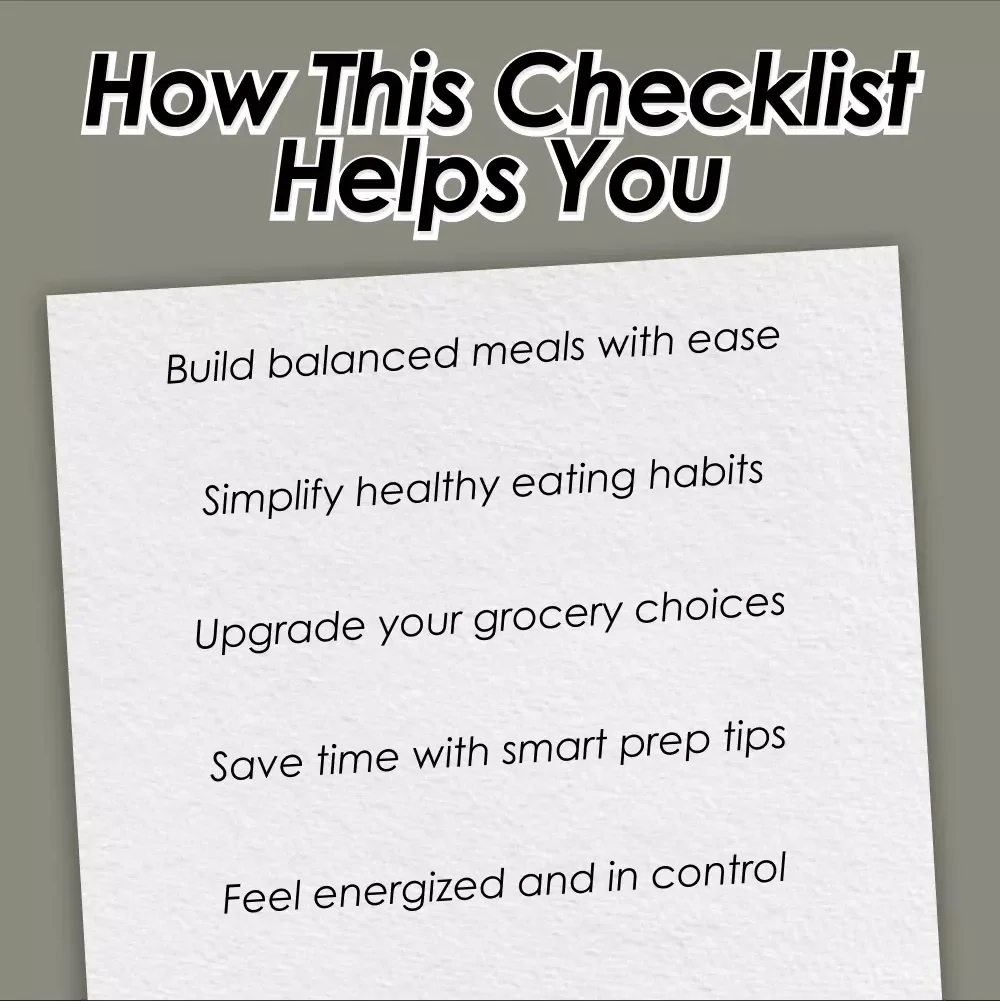 The Ultimate Nourish & Thrive Nutrition Checklist: 50 Simple Steps to Eat Well and Feel Amazing | Digital Healthy Eating Guide, Nutritious Meals Planner, Whole Food Checklist PDF