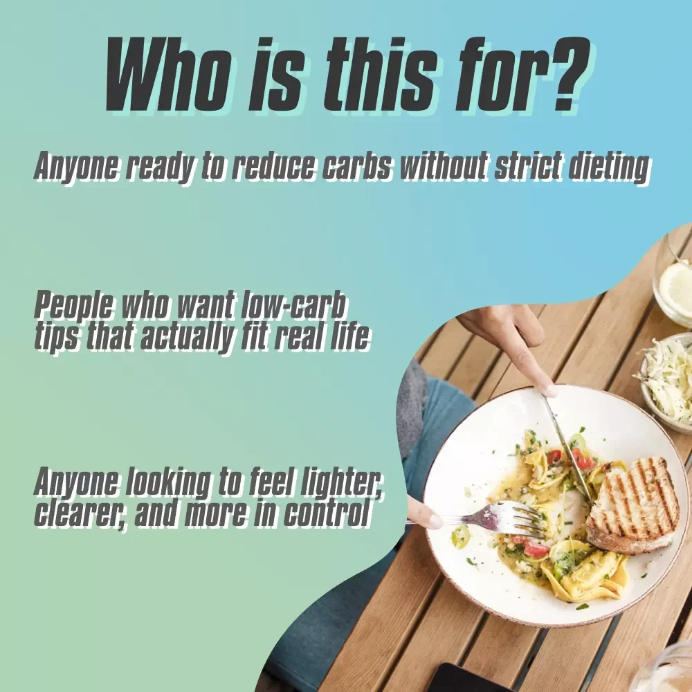 Bye-Bye Carbs! The Ultimate Checklist to Cut Back with Confidence | Low-Carb Guide | How to Reduce Carb Intake Printable