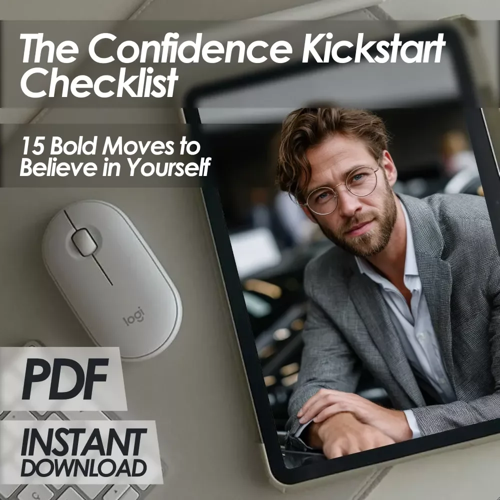 The Confidence Kickstart Checklist: 15 Bold Moves to Believe in Yourself | Digital Download for Ways to Increase Confidence, Self-Belief & Personal Growth