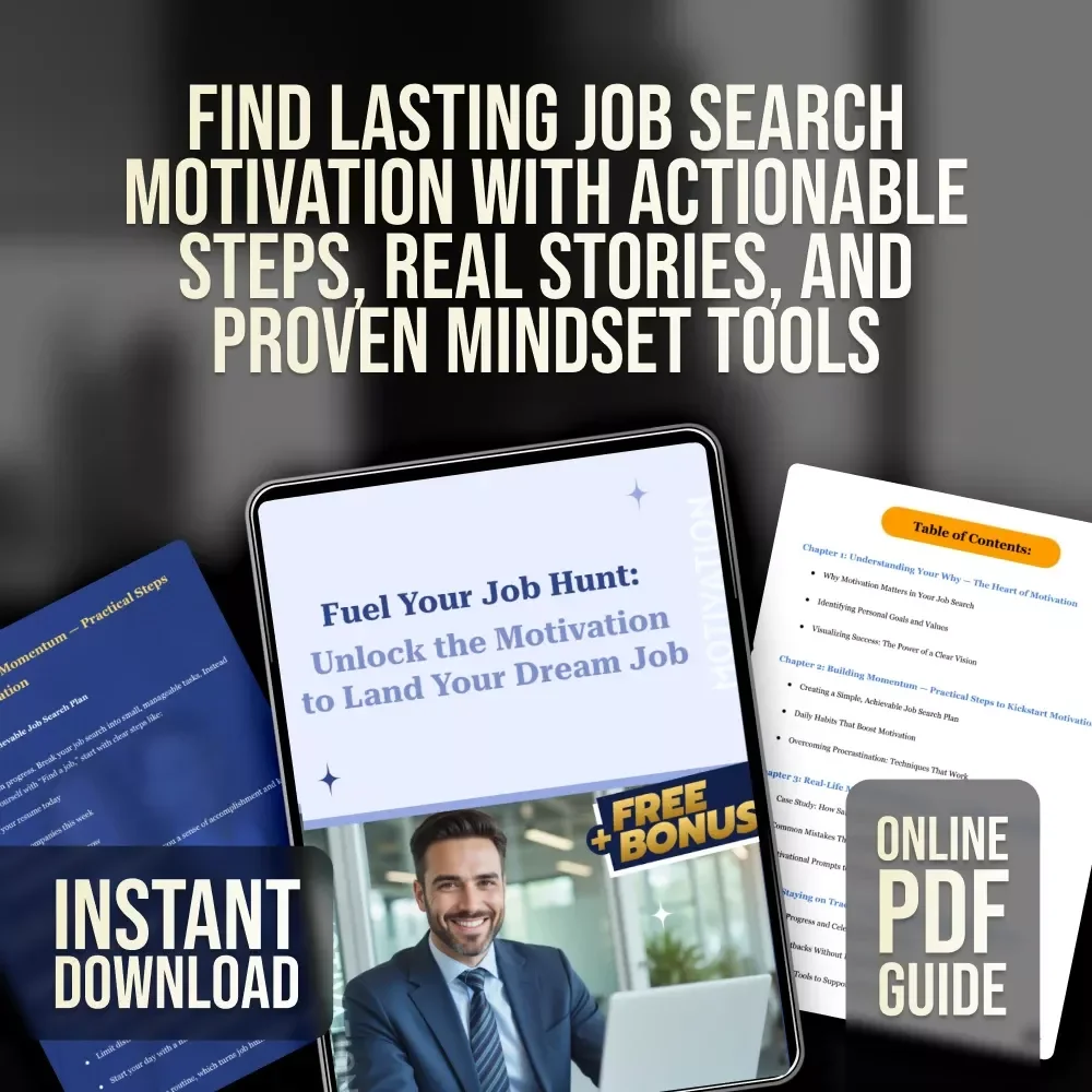 Fuel Your Job Hunt: Unlock the Motivation to Land Your Dream Job | How to Get Motivated to Get a Job | Job Search Motivation Guide eBook PDF