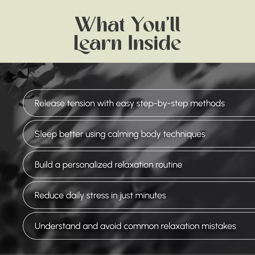 Relax Your Body, Refresh Your Mind: The Ultimate Guide to Deep Body Relaxation | Body Relax Techniques | Digital Wellness eBook