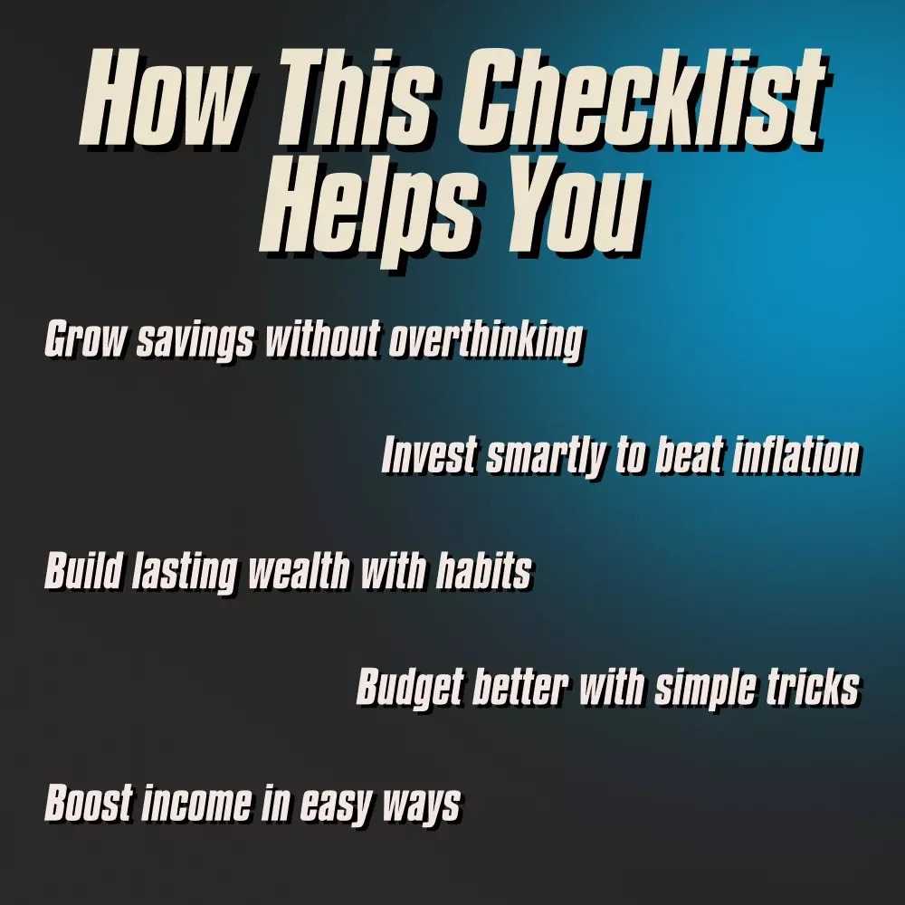The Inflation-Proof Life Checklist | How to Save Money from Inflation | Smart Money Moves Digital Download