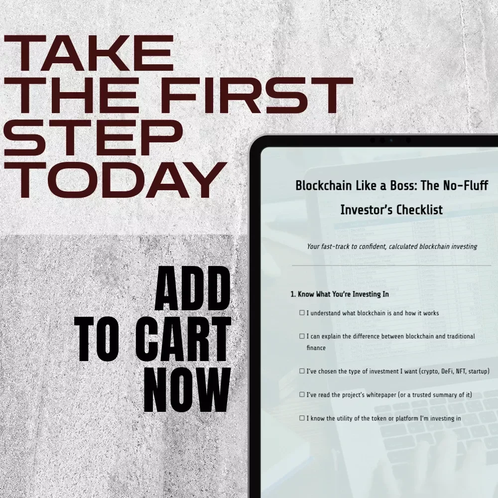 Blockchain Like a Boss: The No-Fluff Investor’s Checklist – Digital Download | Blockchain Investment Tips for Beginners & Pros