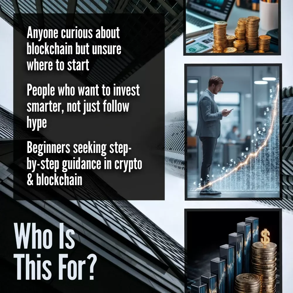 Blocks & Gains: A Beginner’s Guide to Smart Blockchain Investing – Digital Download eBook with Blockchain Investment Tips
