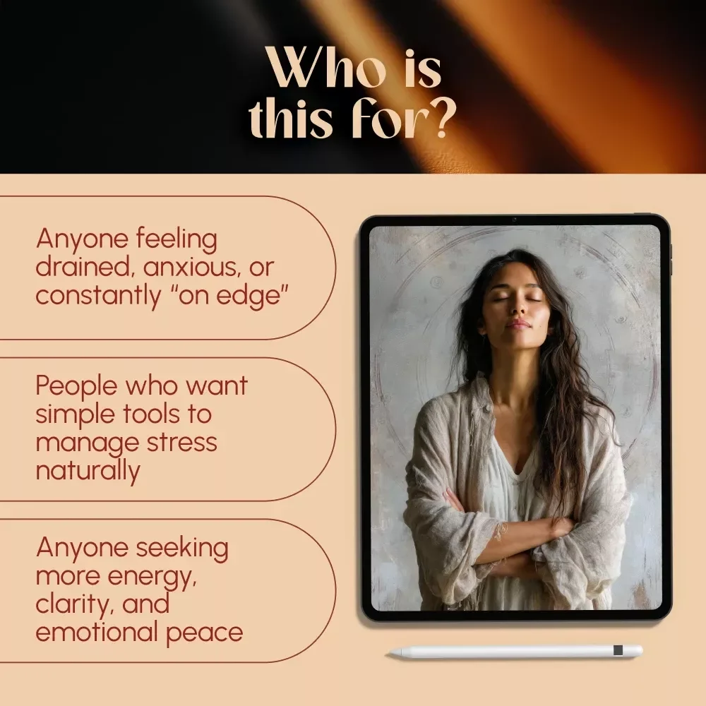 Calm in Control: Your Practical Guide to Lowering Cortisol & Taking Back Your Peace | Digital Download for Cortisol Reduction, Stress Relief & Wellness