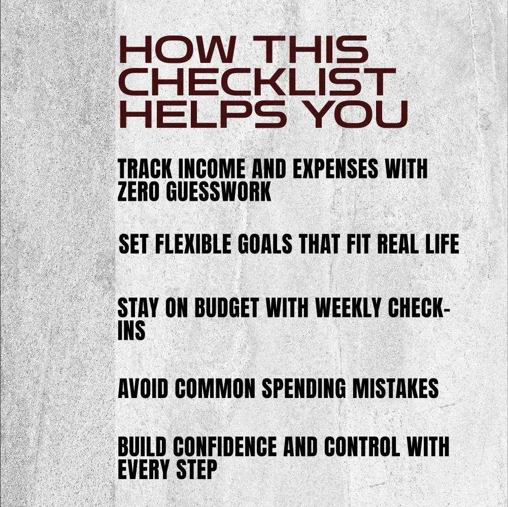 Budget Like a Boss: Your Step-by-Step Monthly Budget Checklist | Printable PDF | How to Plan a Monthly Budget Guide